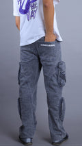 STONED WASH CARGO PANTS